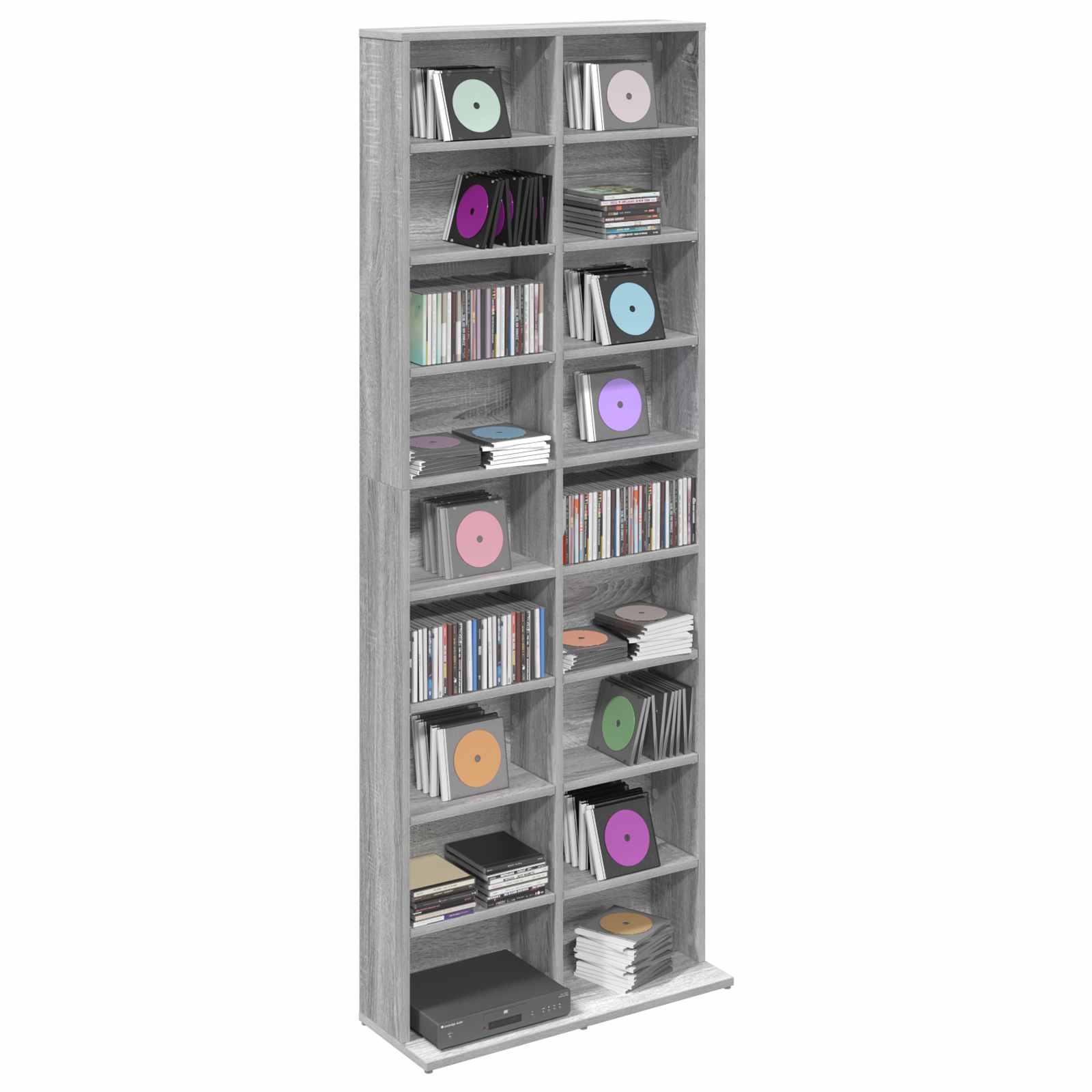 Ντουλάπα CD Γκρι Sonoma 65 x 23,5 x 175 εκ. Επεξεργασμένο Ξύλο