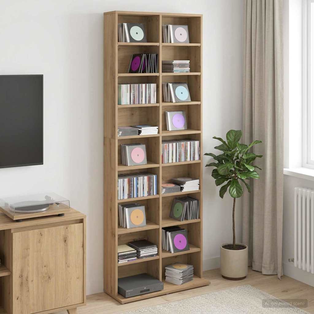 Ντουλάπα CD Artisan Δρυς 65 x 23,5 x 175 εκ. Επεξεργασμένο Ξύλο