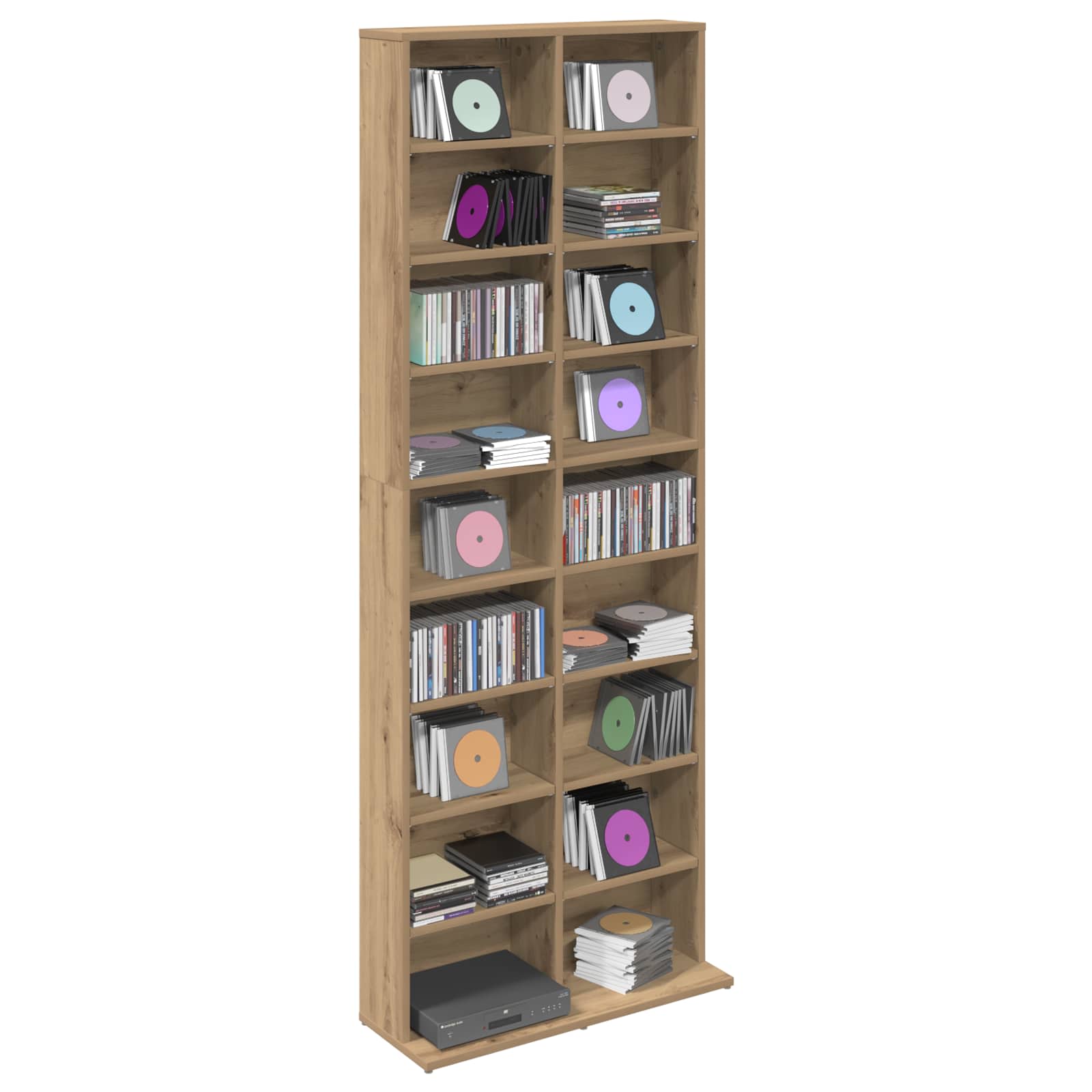 Ντουλάπα CD Artisan Δρυς 65 x 23,5 x 175 εκ. Επεξεργασμένο Ξύλο