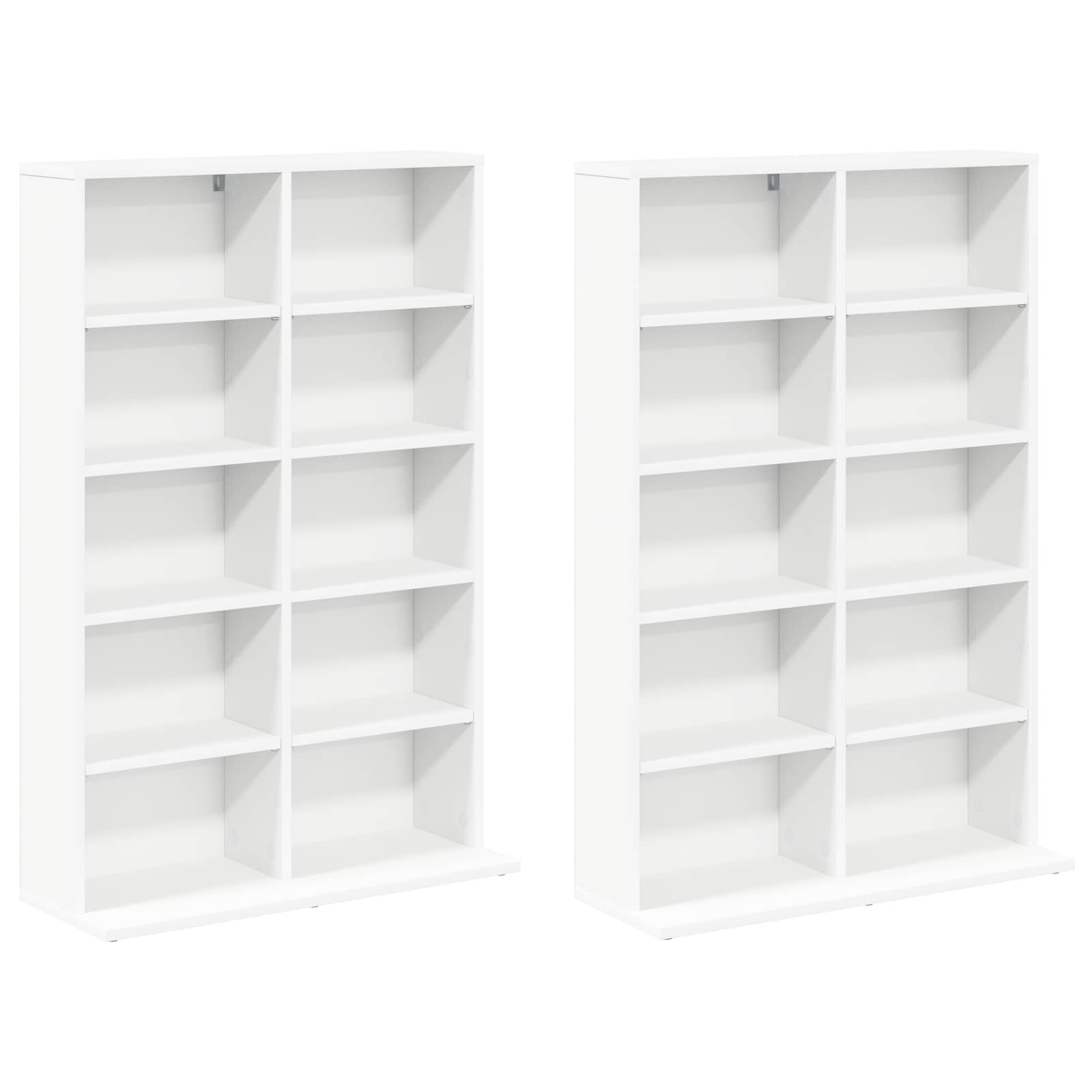 Ντουλάπα CD 2 τμχ. Λευκό 65 x 23,5 x 97,5 εκ. - Pakobazaar
