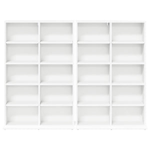 Ντουλάπα CD 2 τμχ. Λευκό 65 x 23,5 x 97,5 εκ. - Pakobazaar