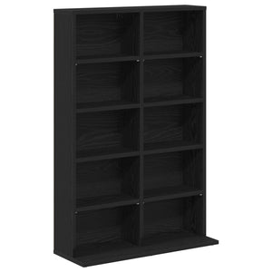 Ντουλάπα CD 2 τμχ. Μαύρη Δρυς 65 x 23,5 x 97,5 εκ. - Pakobazaar