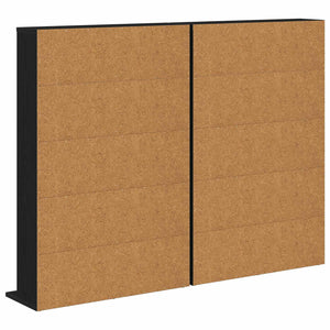 Ντουλάπα CD 2 τμχ. Μαύρη Δρυς 65 x 23,5 x 97,5 εκ. - Pakobazaar