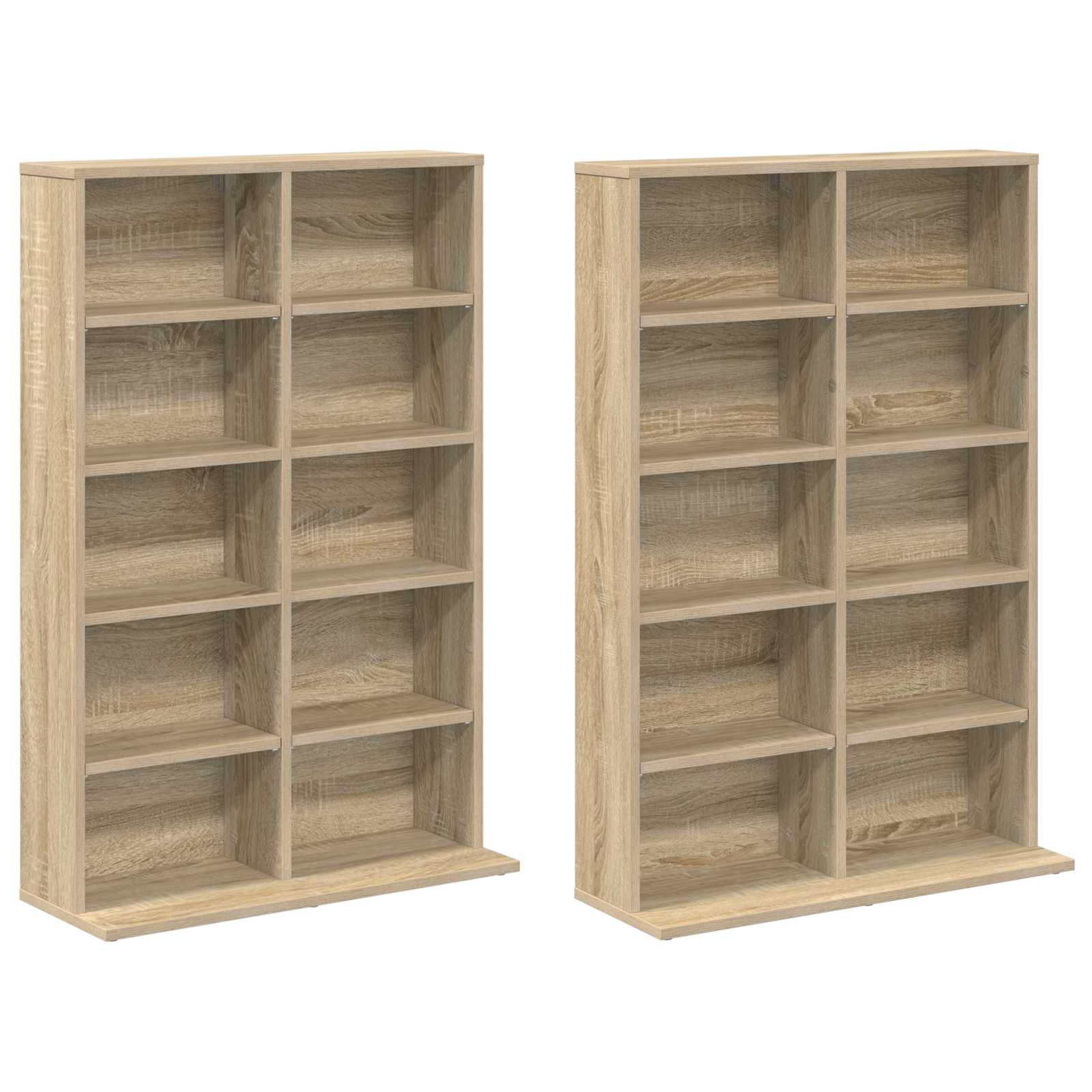 Ντουλάπα CD 2 τμχ. Sonoma Δρυς 65 x 23,5 x 97,5 εκ.