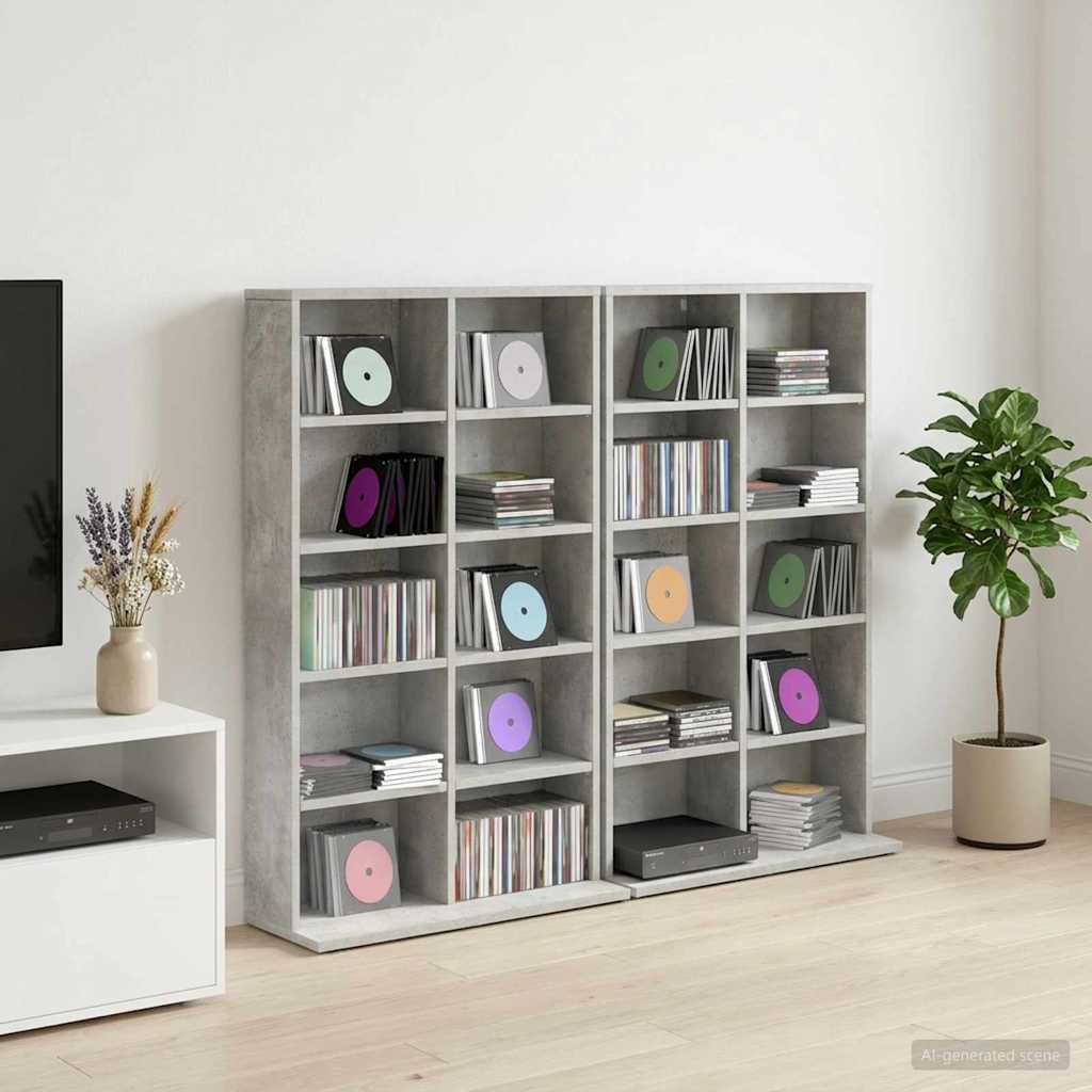 Ντουλάπα CD 2 τμχ. Γκρι Σκυροδέματος 65 x 23,5 x 97,5 εκ.