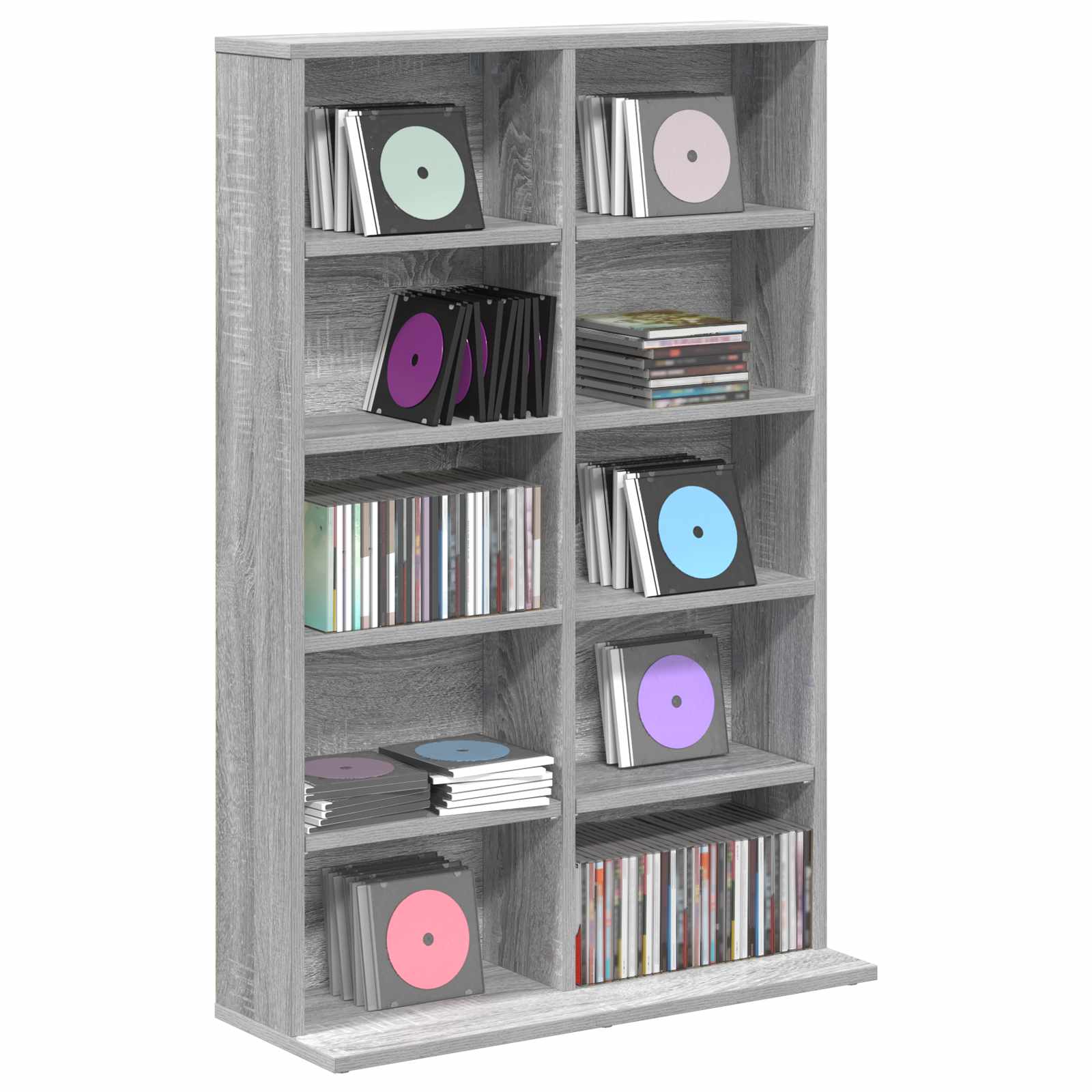 Ντουλάπα CD Γκρι Sonoma 65 x 23,5 x 97,5 εκ. Επεξεργασμένο Ξύλο - Pakobazaar