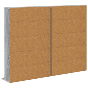 Ντουλάπα CD 2 τμχ. Γκρι Sonoma 65 x 23,5 x 97,5 εκ.