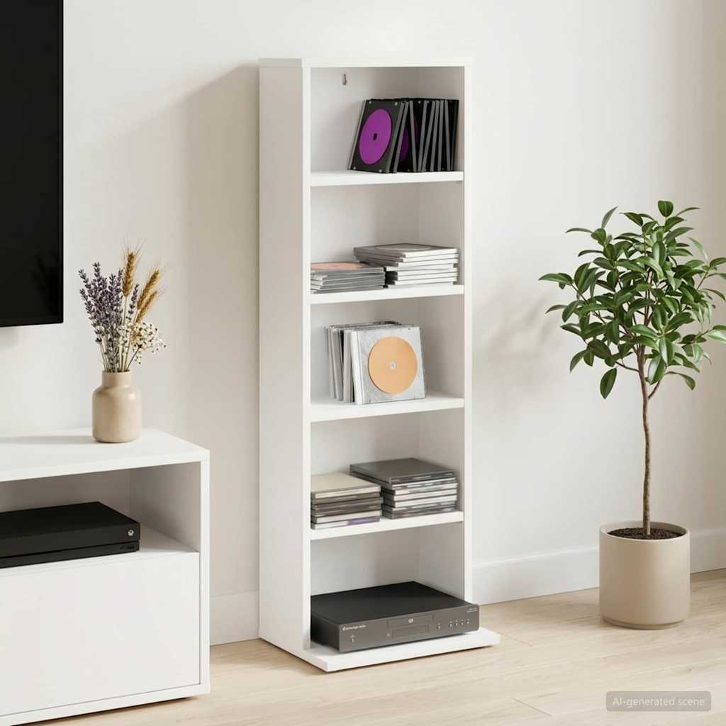 Ντουλάπα CD Λευκό 33 x 23,5 x 97,5 εκ. Επεξεργασμένο Ξύλο - Pakobazaar