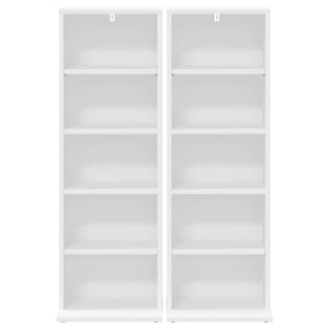 Ντουλάπα CD 2 τμχ. Λευκό 33 x 23,5 x 97,5 εκ. - Pakobazaar