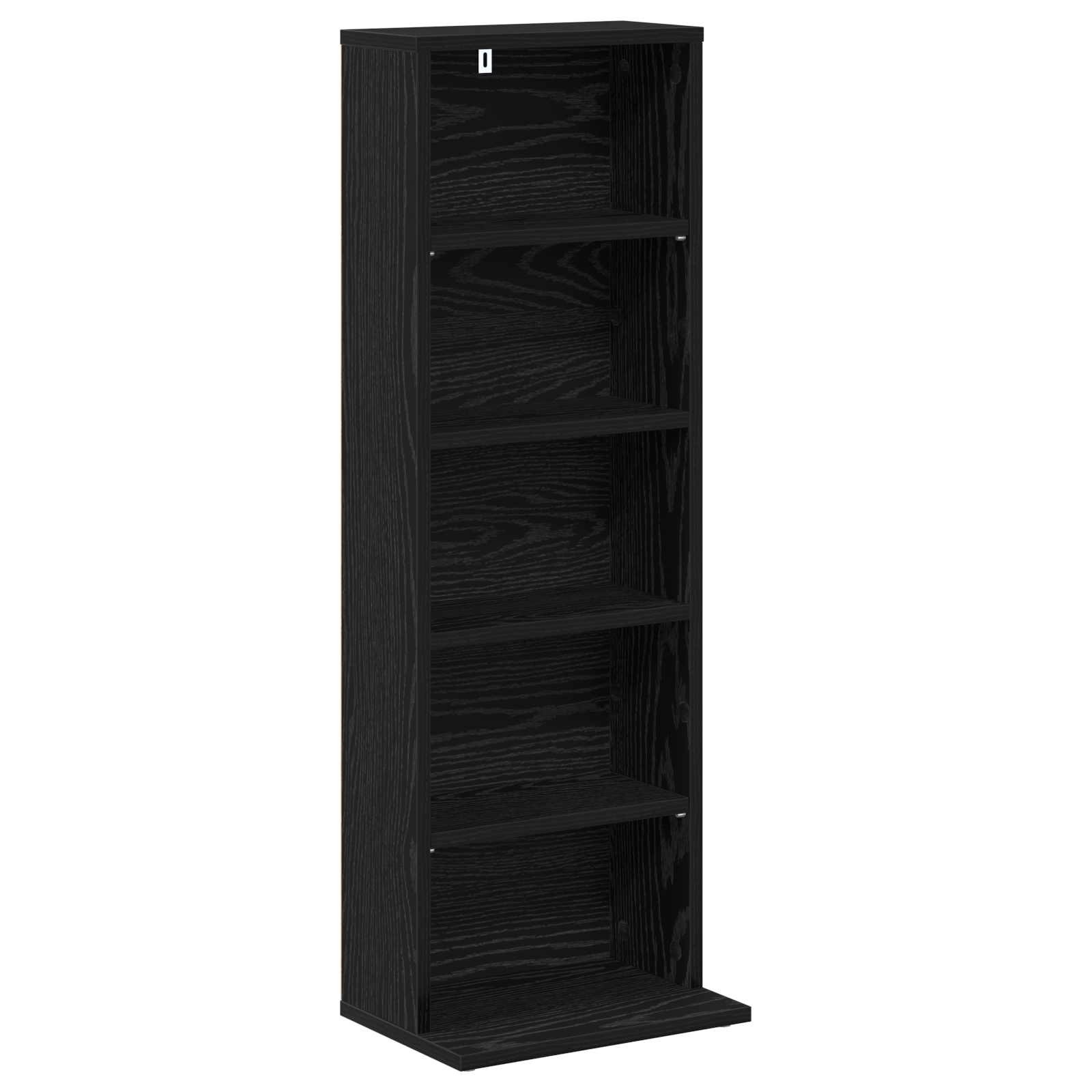 Ντουλάπα CD Μαύρη Δρυς 33 x 23,5 x 97,5 εκ. Επεξεργασμένο Ξύλο