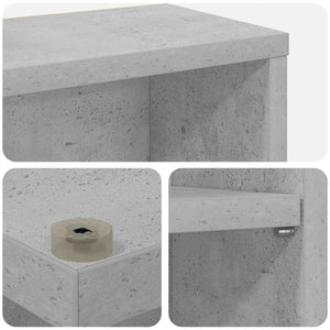 Ντουλάπα CD Γκρι Σκυροδέματος 33 x 23,5 x 97,5 εκ.
