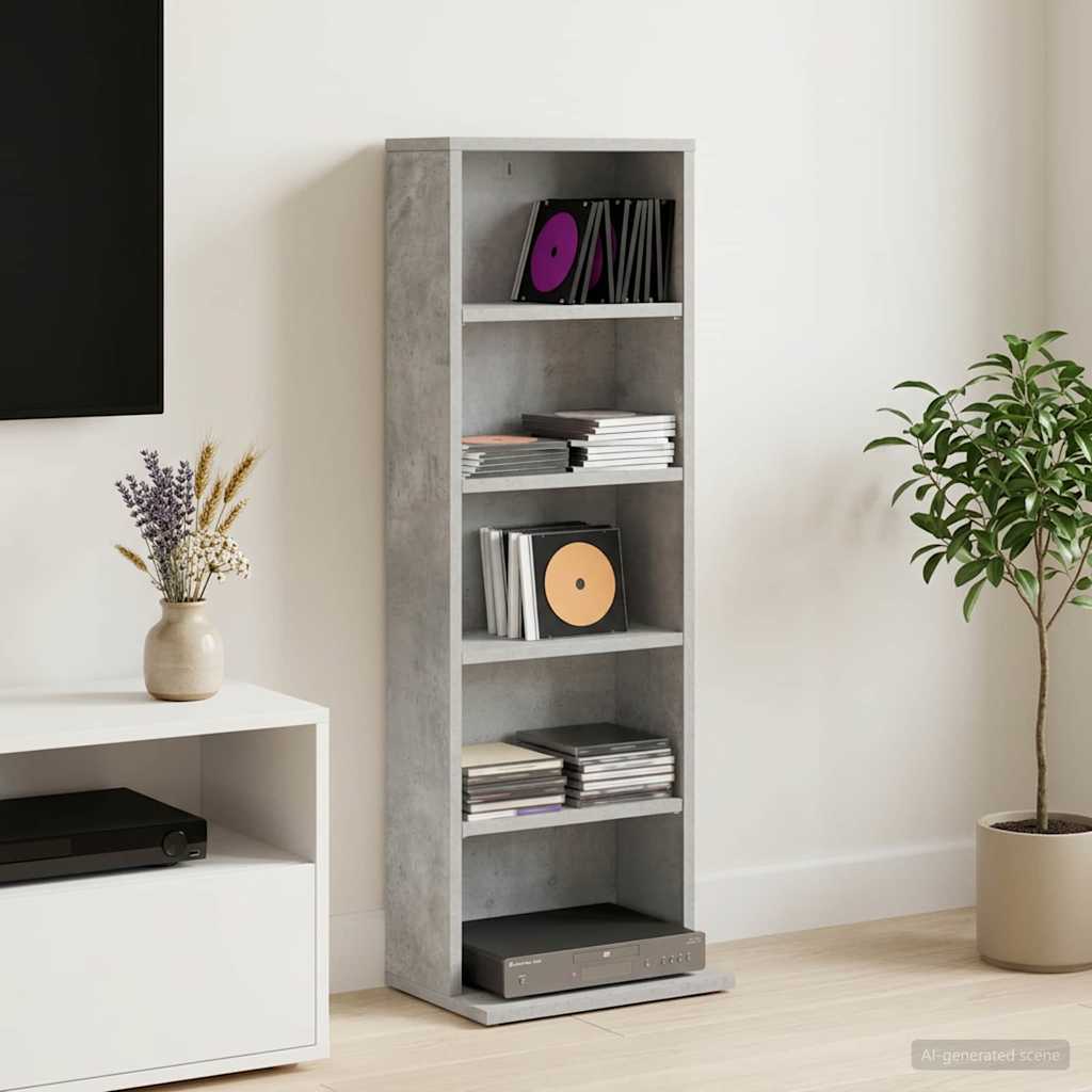 Ντουλάπα CD Γκρι Σκυροδέματος 33 x 23,5 x 97,5 εκ.