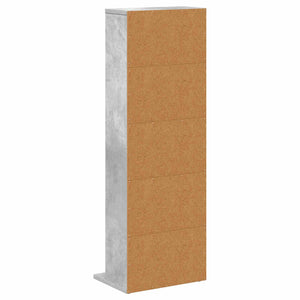 Ντουλάπα CD Γκρι Σκυροδέματος 33 x 23,5 x 97,5 εκ.