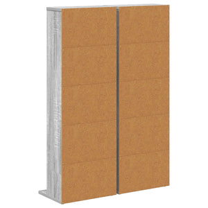 Ντουλάπα CD 2 τμχ. Γκρι Sonoma 33 x 23,5 x 97,5 εκ.