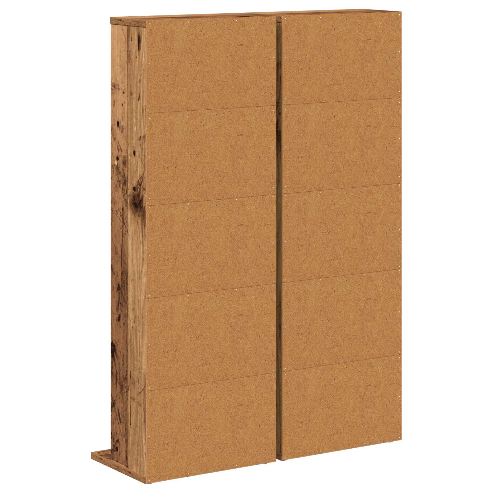 Ντουλάπα CD 2 τμχ. Παλαιωμένο ξύλο 33 x 23,5 x 97,5 εκ.