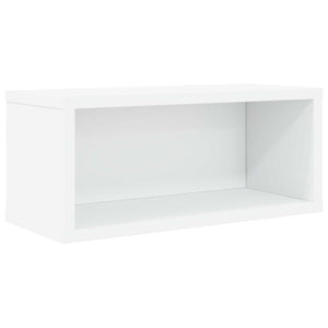 Ράφι Αποθήκευσης CDs 2 τμχ. Λευκό 40 x 17 x 17 εκ.
