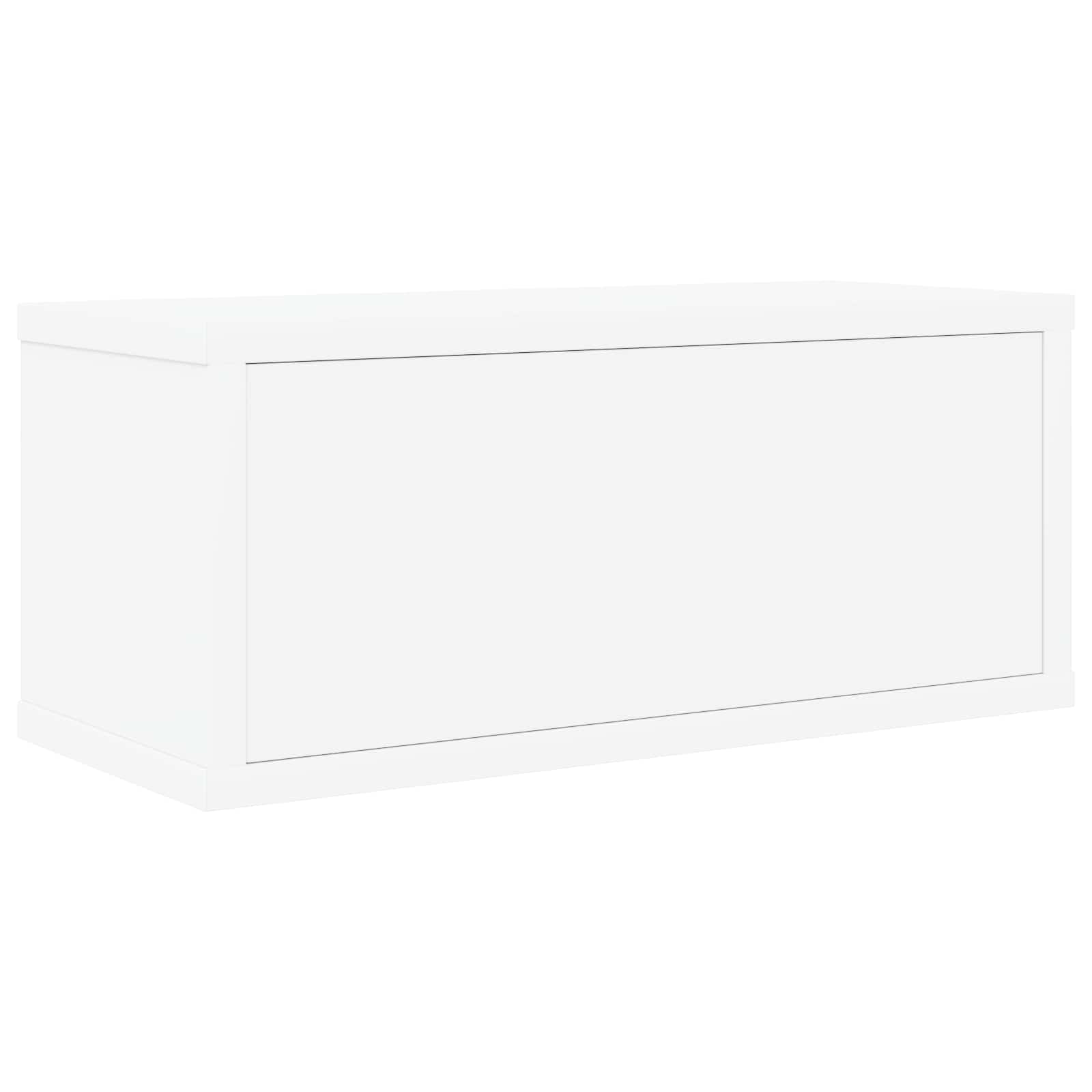 Ράφι Αποθήκευσης CDs 2 τμχ. Λευκό 40 x 17 x 17 εκ.