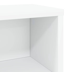 Ράφι Αποθήκευσης CDs 4 τμχ. Λευκό 40 x 17 x 17 εκ. - Pakobazaar