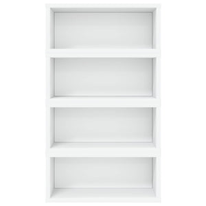 Ράφι Αποθήκευσης CDs 4 τμχ. Λευκό 40 x 17 x 17 εκ. - Pakobazaar