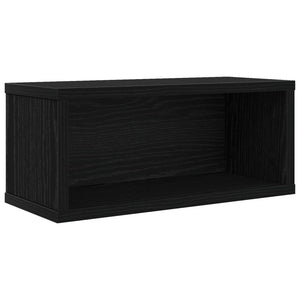 Ράφι Αποθήκευσης CDs 2 τμχ. Μαύρη Δρυς 40 x 17 x 17 εκ. - Pakobazaar