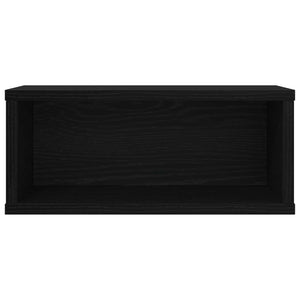 Ράφι Αποθήκευσης CDs 2 τμχ. Μαύρη Δρυς 40 x 17 x 17 εκ. - Pakobazaar