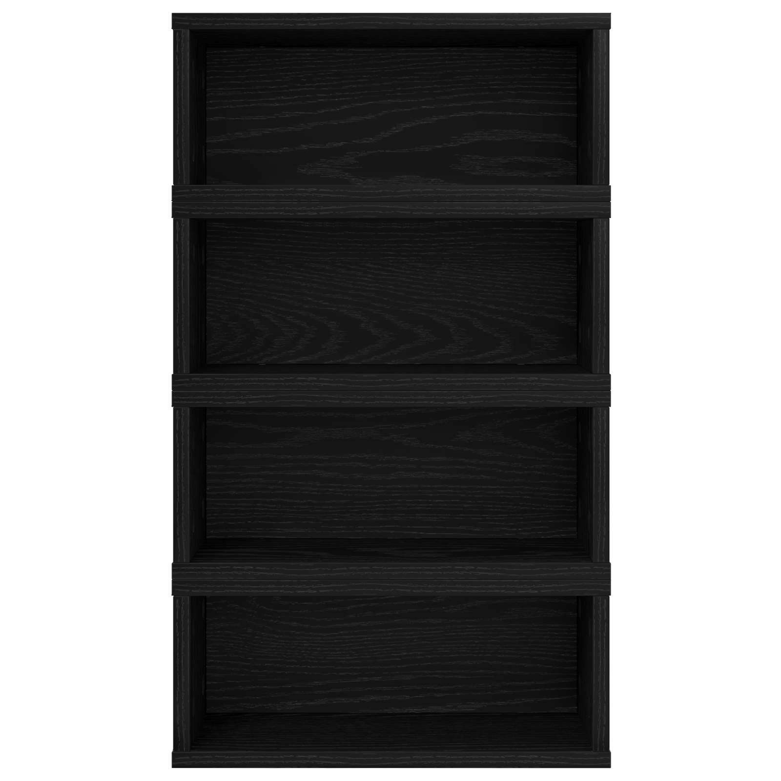 Ράφι Αποθήκευσης CDs 4 τμχ. Μαύρη Δρυς 40 x 17 x 17 εκ. - Pakobazaar