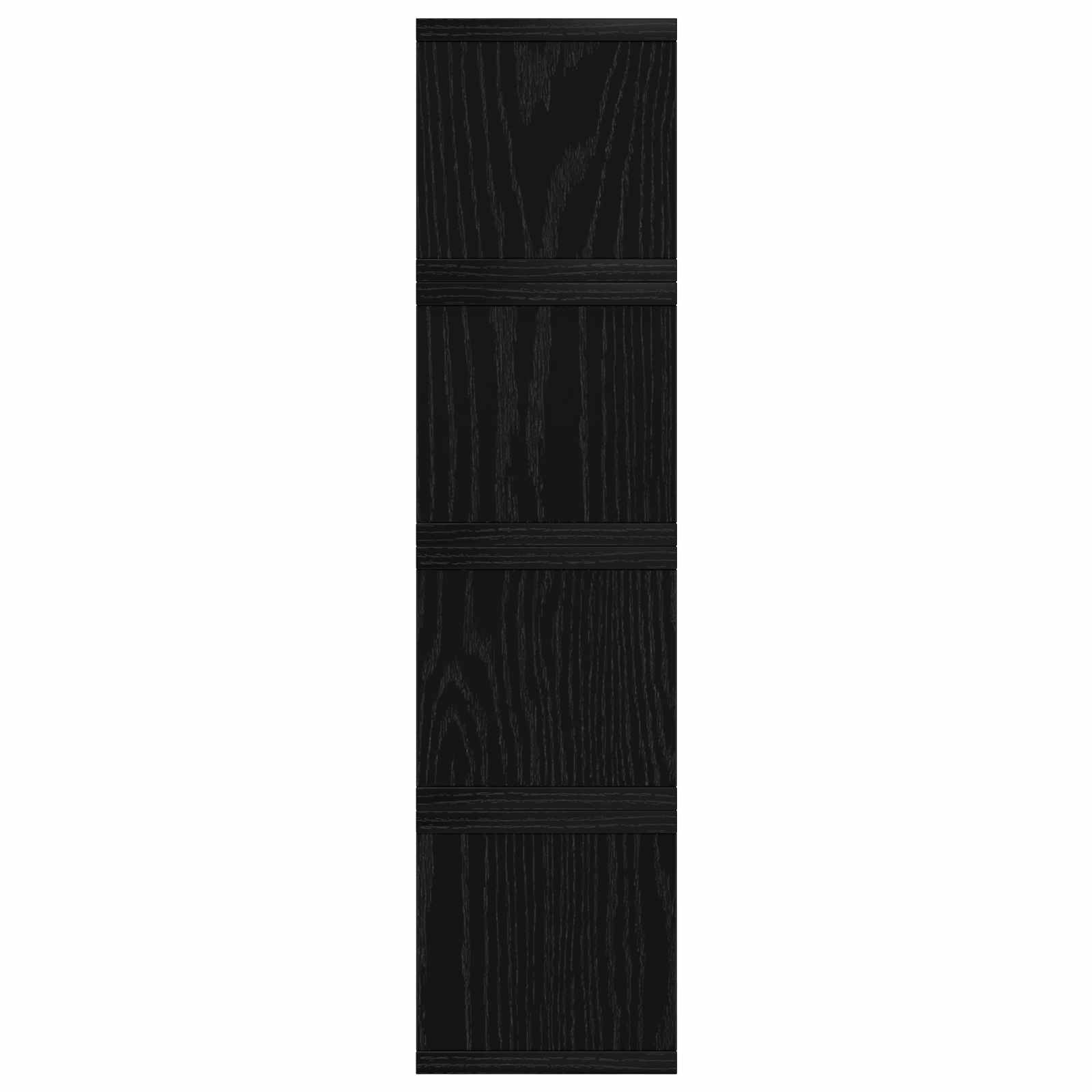 Ράφι Αποθήκευσης CDs 4 τμχ. Μαύρη Δρυς 40 x 17 x 17 εκ. - Pakobazaar