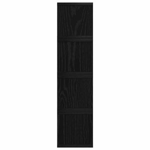 Ράφι Αποθήκευσης CDs 4 τμχ. Μαύρη Δρυς 40 x 17 x 17 εκ. - Pakobazaar