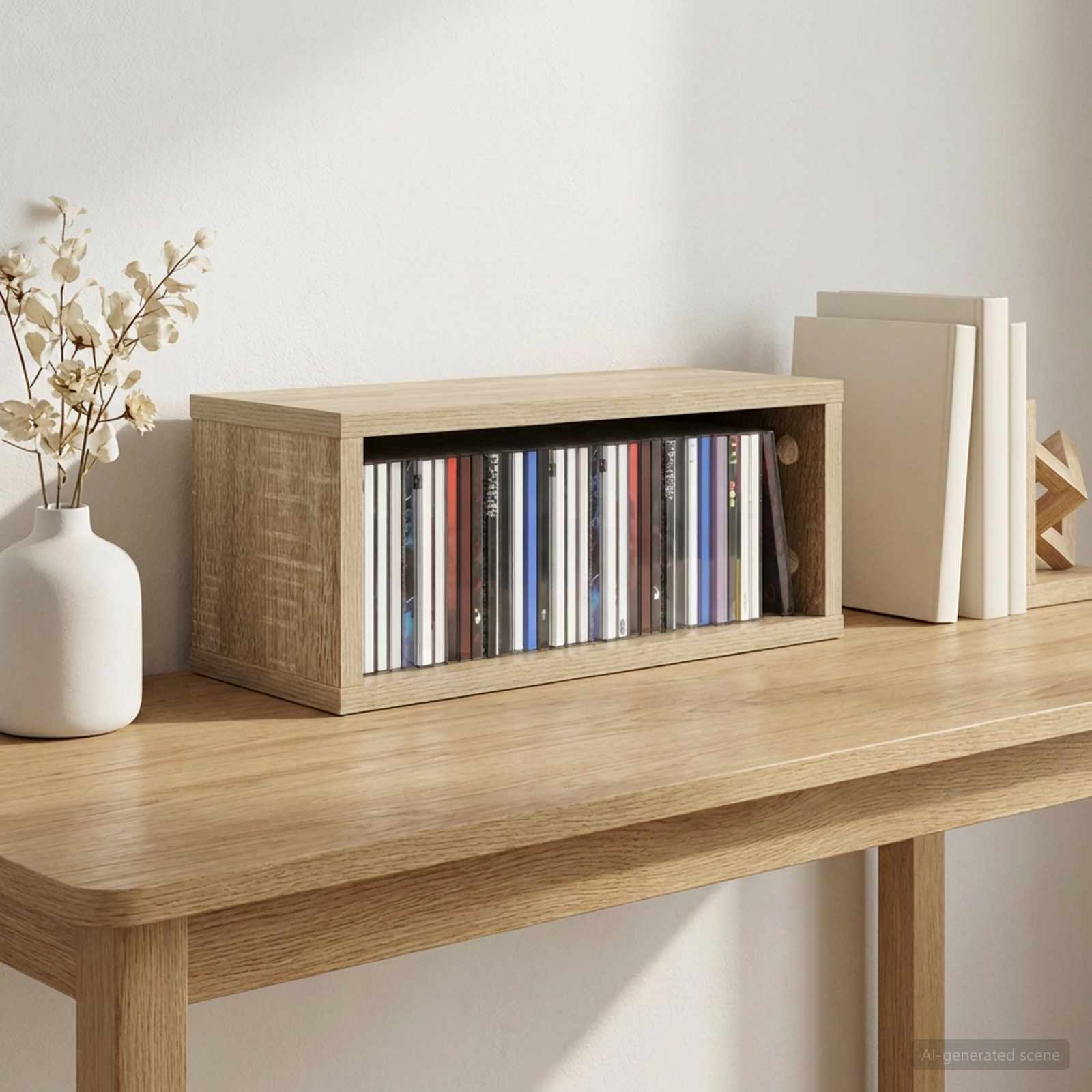 Ράφι Αποθήκευσης CDs Sonoma Δρυς 40 x 17 x 17 εκ. - Pakobazaar