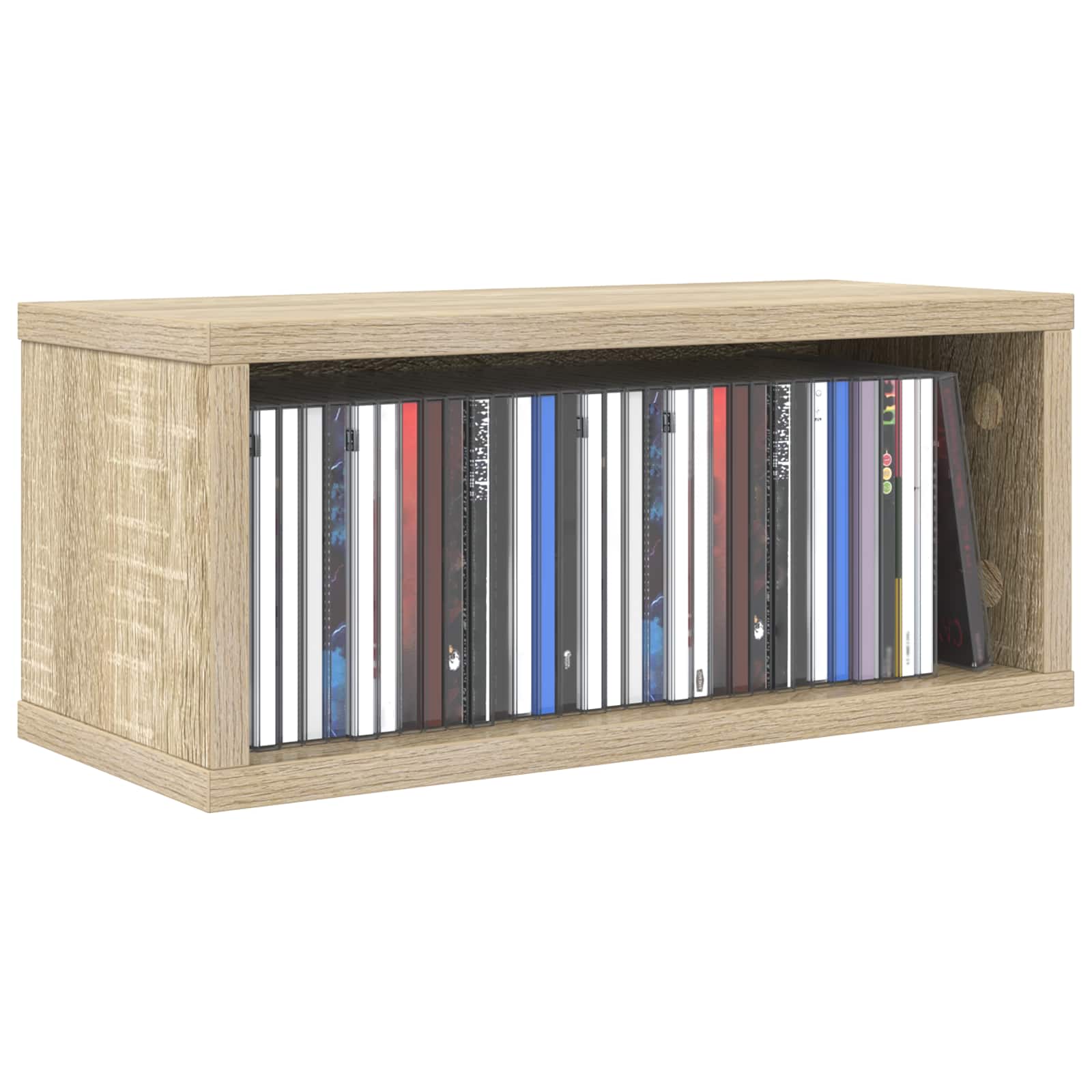 Ράφι Αποθήκευσης CDs Sonoma Δρυς 40 x 17 x 17 εκ. - Pakobazaar