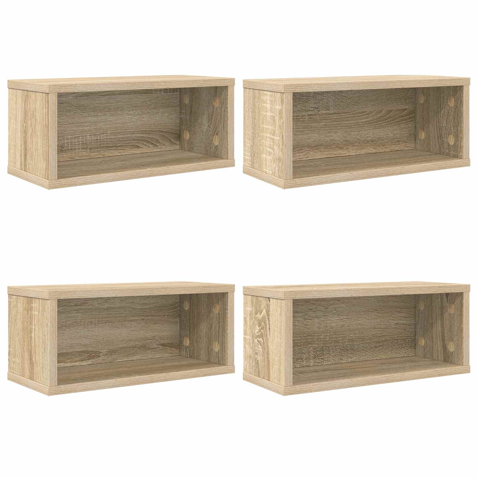 Ράφι Αποθήκευσης CDs 4 τμχ. Sonoma Δρυς 40 x 17 x 17 εκ.