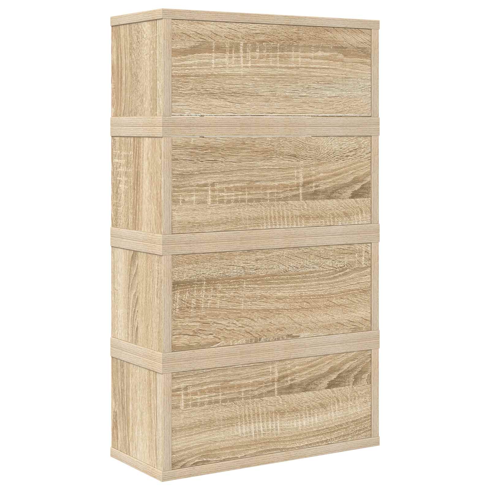 Ράφι Αποθήκευσης CDs 4 τμχ. Sonoma Δρυς 40 x 17 x 17 εκ.