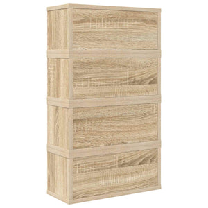Ράφι Αποθήκευσης CDs 4 τμχ. Sonoma Δρυς 40 x 17 x 17 εκ.
