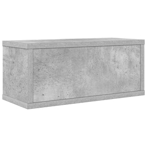 Ράφι Αποθήκευσης CDs Γκρι Σκυροδέματος 40 x 17 x 17 εκ.