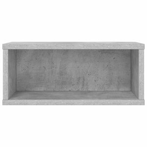 Ράφι Αποθήκευσης CDs 2 τμχ. Γκρι Σκυροδέματος 40 x 17 x 17 εκ. - Pakobazaar