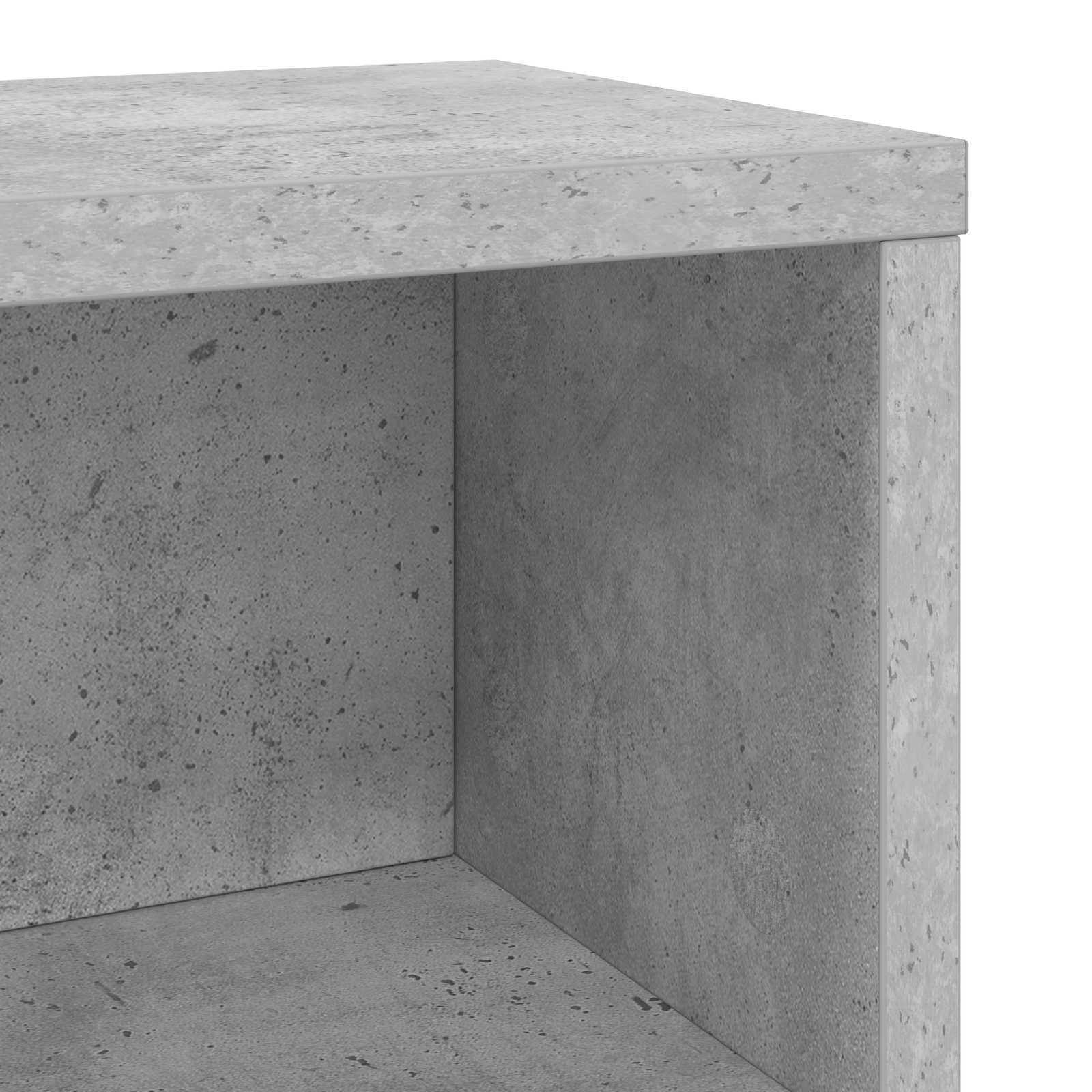 Ράφι Αποθήκευσης CDs 4 τμχ. Γκρι Σκυροδέματος 40 x 17 x 17 εκ. - Pakobazaar