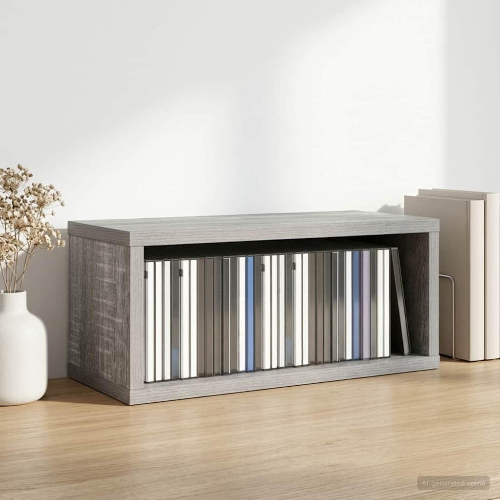 Ράφι Αποθήκευσης CDs Γκρι Sonoma 40 x 17 x 17 εκ. - Pakobazaar