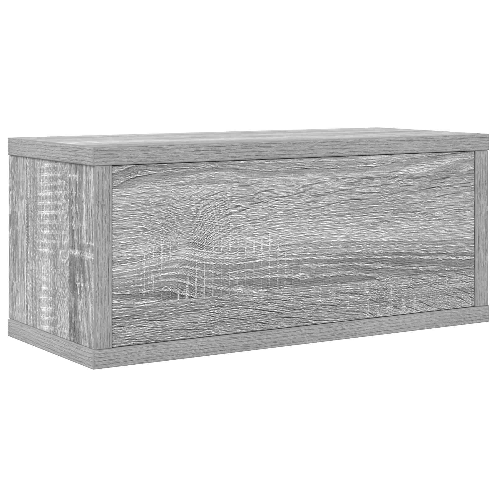 Ράφι Αποθήκευσης CDs Γκρι Sonoma 40 x 17 x 17 εκ. - Pakobazaar