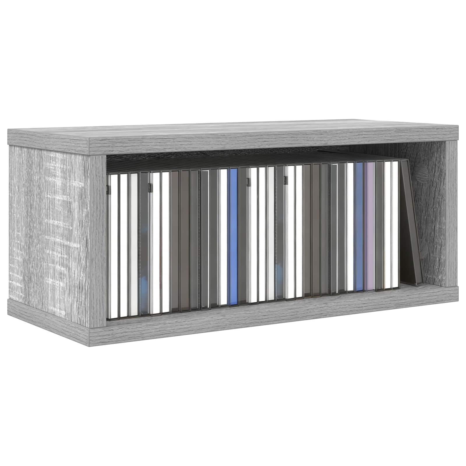 Ράφι Αποθήκευσης CDs Γκρι Sonoma 40 x 17 x 17 εκ. - Pakobazaar