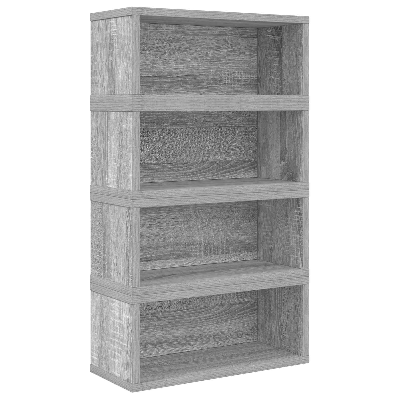 Ράφι Αποθήκευσης CDs 4 τμχ. Γκρι Sonoma 40 x 17 x 17 εκ.
