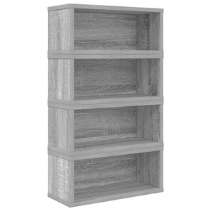 Ράφι Αποθήκευσης CDs 4 τμχ. Γκρι Sonoma 40 x 17 x 17 εκ.