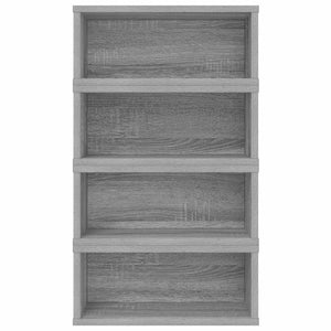 Ράφι Αποθήκευσης CDs 4 τμχ. Γκρι Sonoma 40 x 17 x 17 εκ.