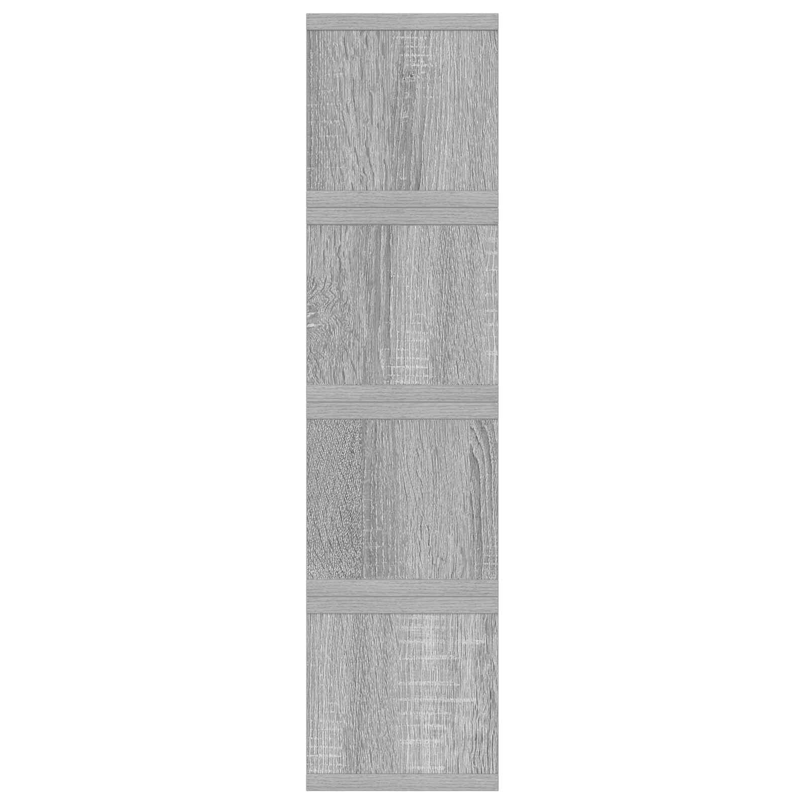 Ράφι Αποθήκευσης CDs 4 τμχ. Γκρι Sonoma 40 x 17 x 17 εκ.