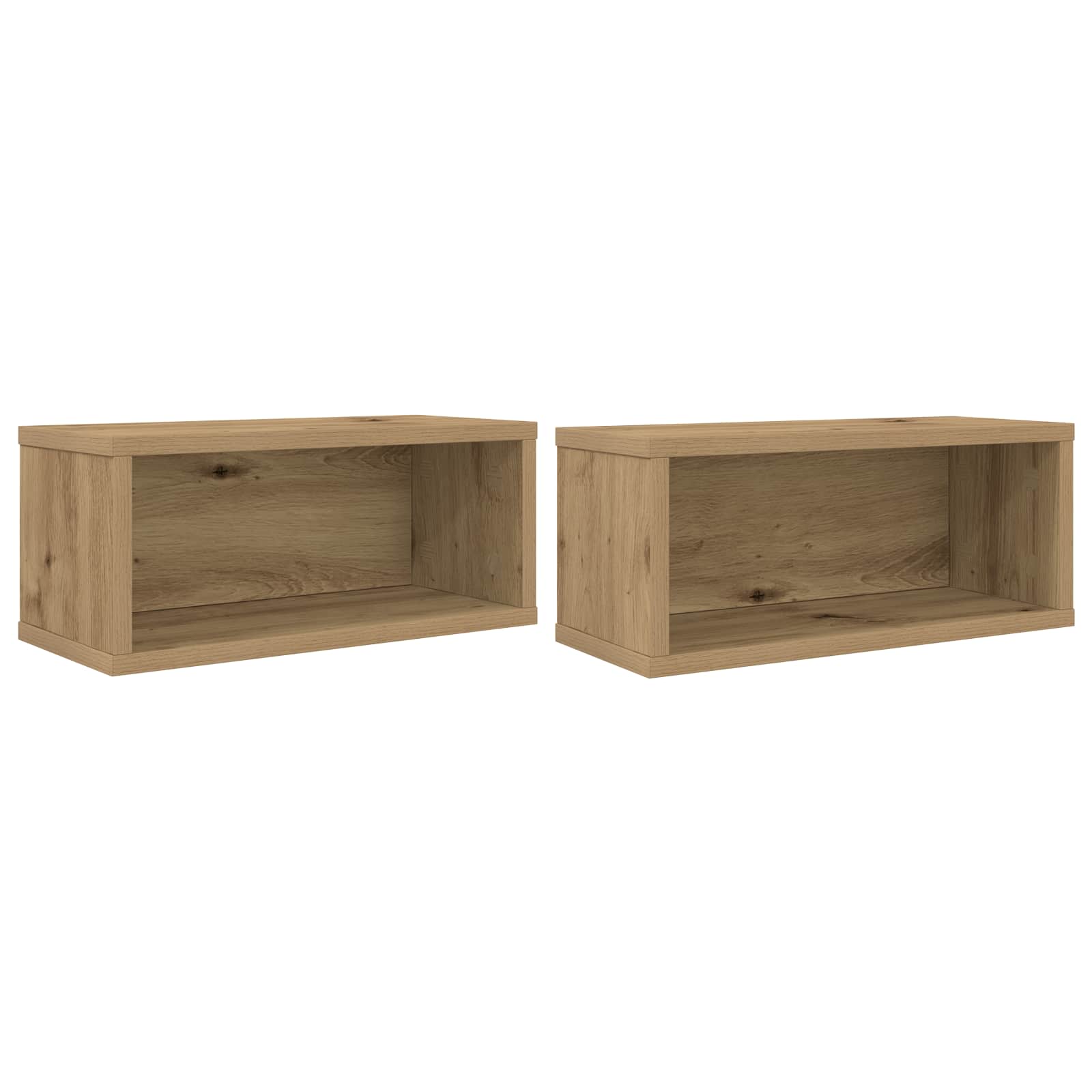 Ράφι Αποθήκευσης CDs 2 τμχ. Artisan Δρυς 40 x 17 x 17 εκ. - Pakobazaar