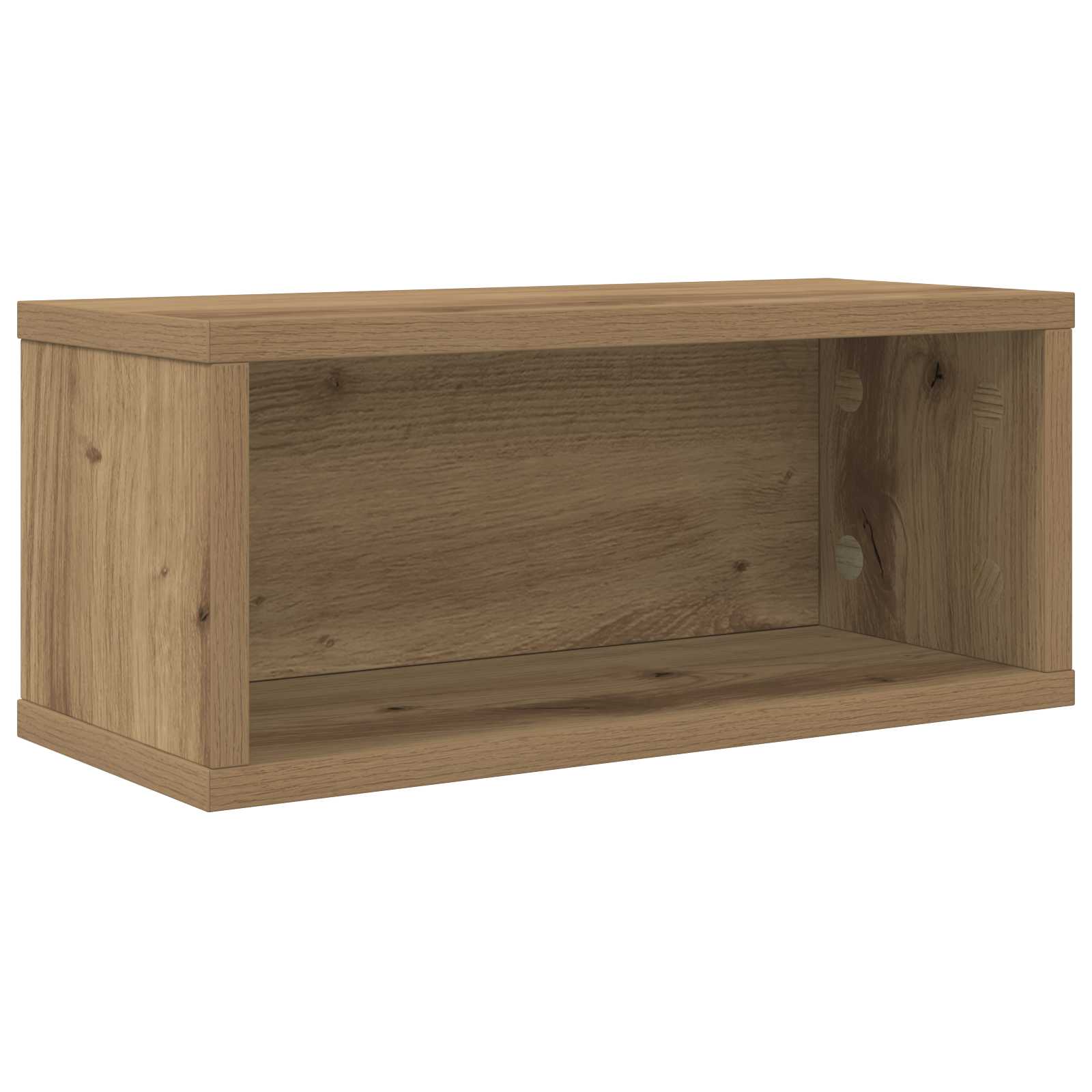 Ράφι Αποθήκευσης CDs 2 τμχ. Artisan Δρυς 40 x 17 x 17 εκ. - Pakobazaar