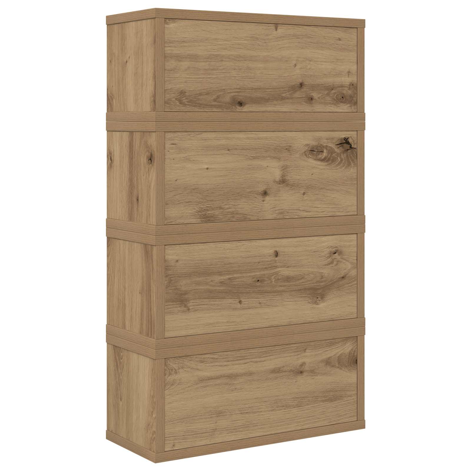 Ράφι Αποθήκευσης CDs 4 τμχ. Artisan Δρυς 40 x 17 x 17 εκ. - Pakobazaar