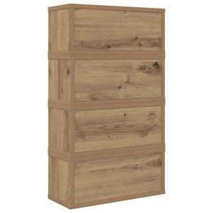 Ράφι Αποθήκευσης CDs 4 τμχ. Artisan Δρυς 40 x 17 x 17 εκ. - Pakobazaar