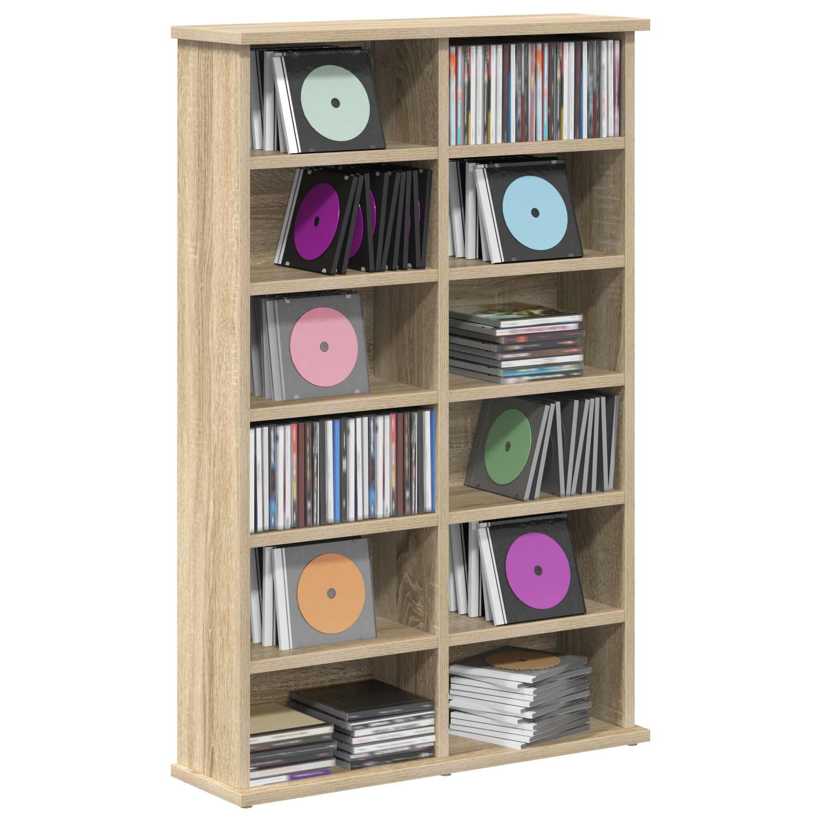 Ντουλάπα CD Sonoma Δρυς 60 x 17 x 92 εκ. Επεξεργασμένο Ξύλο