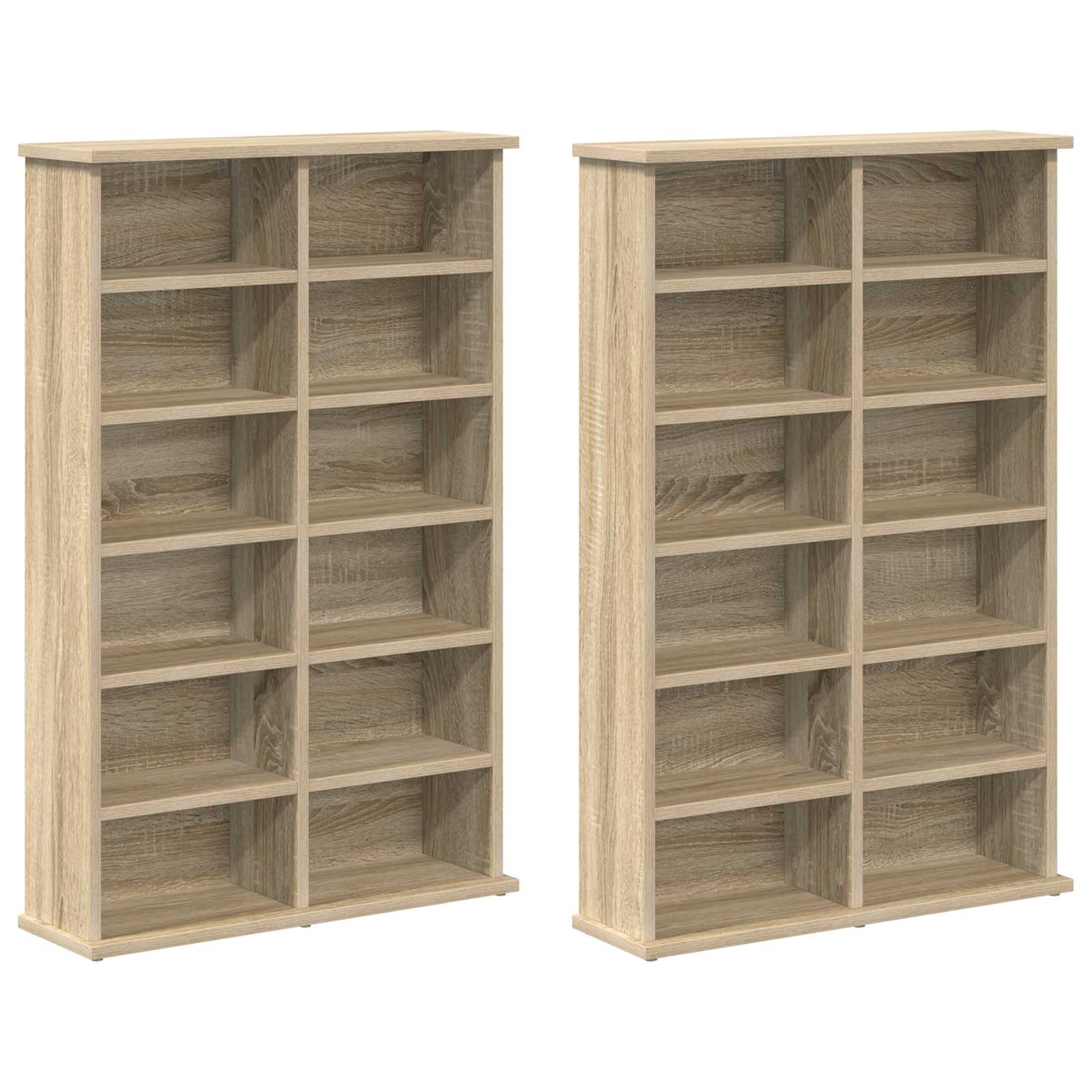 Ντουλάπα CD 2 τμχ. Sonoma Δρυς 60 x 17 x 92 εκ.