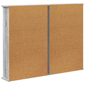 Ντουλάπα CD 2 τμχ. Γκρι Sonoma 60 x 17 x 92 εκ.